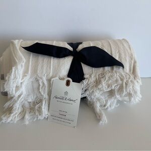 Hearth & Hand White Cotton Throw Blanket